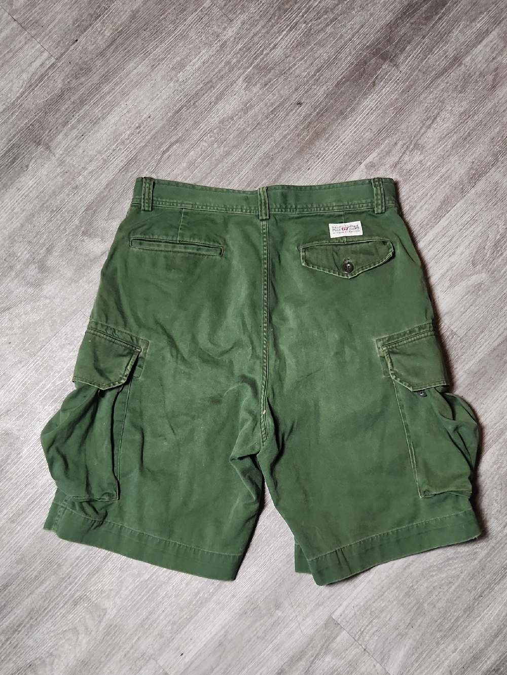 Ralph Lauren Olive Green Men's Chino Cargo Shorts - Picture 4 of 4